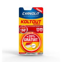 Adhésif Double Face Koltout Express 19mm 3m - CYANOLIT