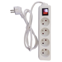 Multiprise 4 prises INTER  16A 3G1mm² 1,5m