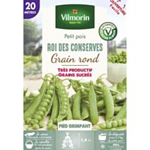 Graines Pois Grimpant à Grain Rond Roi des Conserves 20m - VILMORIN