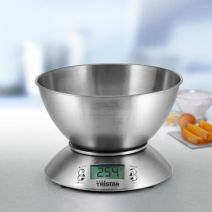 Balance de cuisine avec bol 2,5L inox - TRISTAR
