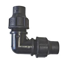 Coude à compression pour PE GAG Ø13-16 mm - TECHNO