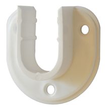 2 naissances métal penderie Ø14 blanc