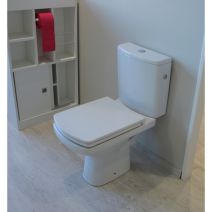 WC à poser Nerri Sortie horizontale Abattant slim antibactérien