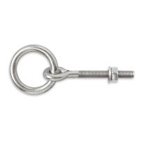Anneau d'écurie à écrou acier zingué ∅10mm L120mm CHAPUIS