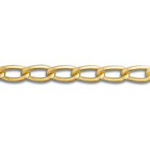 Chaîne soudée maille torse acier laitonné Ø 2mm résistance 2