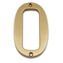 Chiffre laiton massif 0 hauteur 97mm