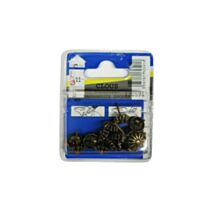 Clous tapissier marguerite bronze 11mm - 15 pièces