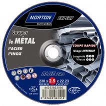Disque à tronçonner métal/inox Ø230 Ep. 2,5