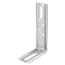 Equerre nervuré galvanisé 90° 120x70x30 mm