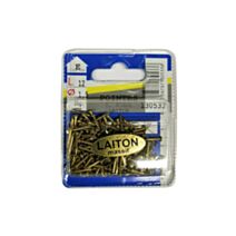 Pointes tête ronde laiton 12x1,5mm 35g