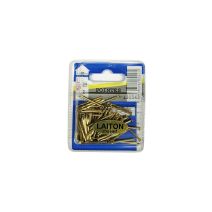 Pointes tête ronde laiton 25x2mm