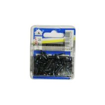 Pointes béton tête ronde en acier trempé L16 ø2mm