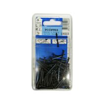 Pointes béton tête ronde en acier trempé L25 ø2 75g