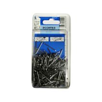 Pointes tête homme en acier L.25mm ø1,5mm 130g