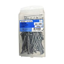 Pointes tête plate acier 3,5x80mm 1kg