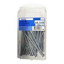 Pointes tête plate acier 4,5x100mm 1kg