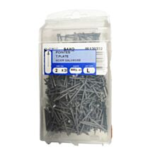 Pointes tête plate acier galvanisé 2x35mm 800g