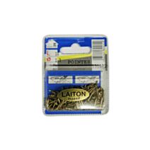 Pointes tête ronde laiton 10x1,3mm 35g