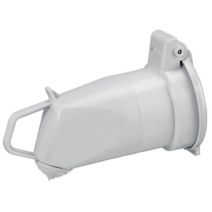 Fiche femelle Plexo 20A 2 pôles + terre + clapet protection