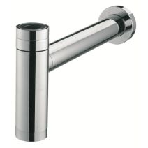 Téos court siphon de lavabo design en abs chromé