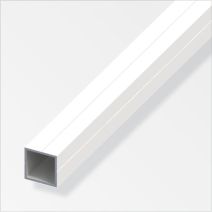Profilé combitech tube carré alu époxy blanc 11,5 x 11,5 mm