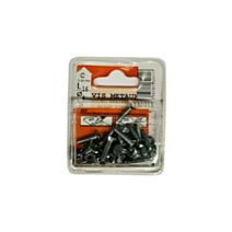 Vis métaux tête fraisée acier zingué 16x4 - 24 pièces