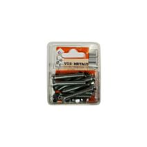 Vis métaux tête fraisée acier zingué 40x6 - 9 pièces