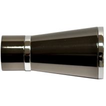 1 embout métal Vienne Ø20 chrome noir