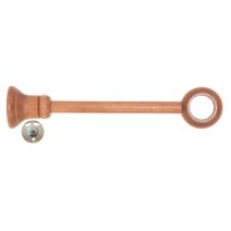 1 support bois long à oeil Ø35 300mm merisier