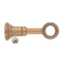 1 support bois à œil bague cannelée Ø28 réglable de 80 à 130mm chêne MOBOIS