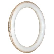 10 anneaux métal Ø42 pour tringle Ø20 blanc patiné MOBOIS