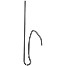 10 agrafes flamandes métal "tringle cachée" 1 branche nickelé MOBOIS