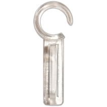 12 agrafes plastique simples pour Ø28 et Ø35 cristal - MOBOIS