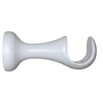 1 support bois ouvert Ø35 fixe 110mm laqué blanc