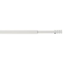 1 tringle de vitrage métal cylindre strié Ø7 extensible de 40 à 65cm blanc brillant MOBOIS 