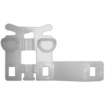 2 conducteurs standard plastique 24x16 blanc