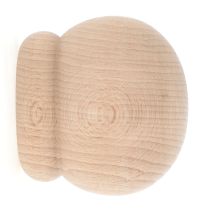 2 décors d'extrémité bois massif Ø35 brut