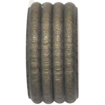 2 embouts bois bouchon strié Ø28 chêne brûlé