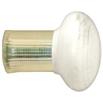 2 embouts métal de fermeture Ø20 blanc patiné