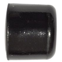 2 embouts métal de fermeture Ø20 noir brillant