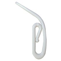 20 agrafes escargot plastique - blanc