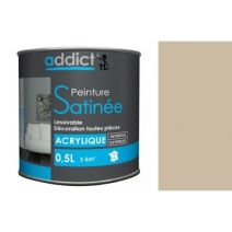 Peinture acrylique satin 0,5L castor