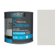 Peinture acrylique satin 0,5L cendre