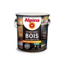 Peinture bois 2,5L graphite ALPINA