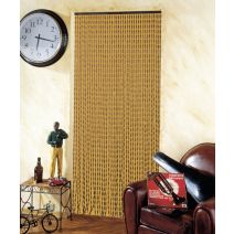 Rideau de porte perles et olives de bois