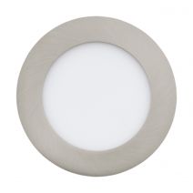 Spot encastrable nickelé mat Fueva 1 LED Ø 12 cm 600 lm 5,5 W EGLO