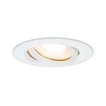 Spot encastré rond orientable LED GU5.3/10 35W blanc alu