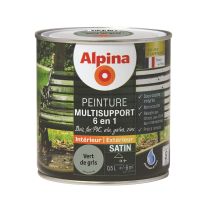 Peinture Multisupport 6 en 1 Vert de gris 0,5L