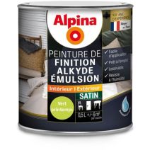 Peinture alkyde satin 0,5 L Vert printemps