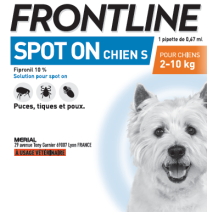 Pipette antiparasitaire spot on chien 2-10kg 1